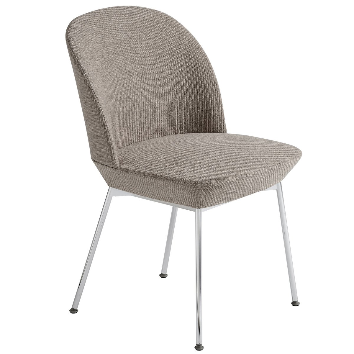 Muuto Oslo chair chromed legs Ocean 32 | Scandinavian Design | Chairs | Beige