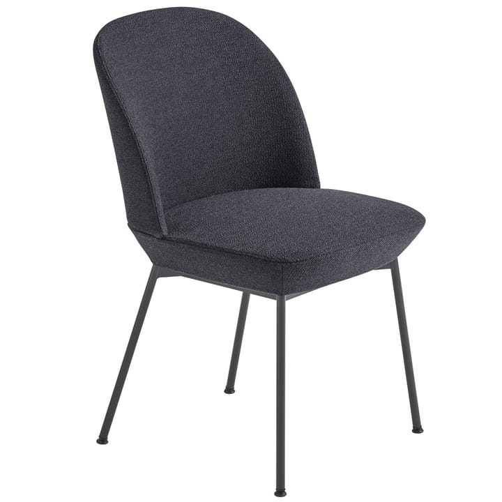 Oslo dining chair black legs - Ocean 601-Black - Muuto