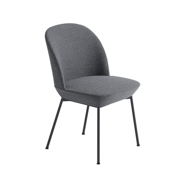 Oslo side chair fabric upholstered - Ocean 80-Anthracite black - Muuto