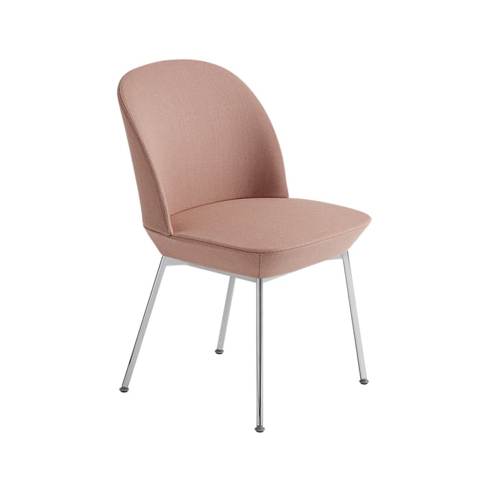 Oslo side chair fabric upholstered - Twill weave 530-Chrome - Muuto