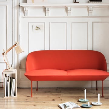 Oslo sofa 2-seat - Hallingdal 407-Yellow - Muuto