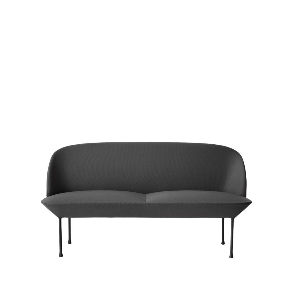 Muuto Oslo sofa 2-seat Steelcut 180-Dark grey | Scandinavian Design | Sofas | Grey