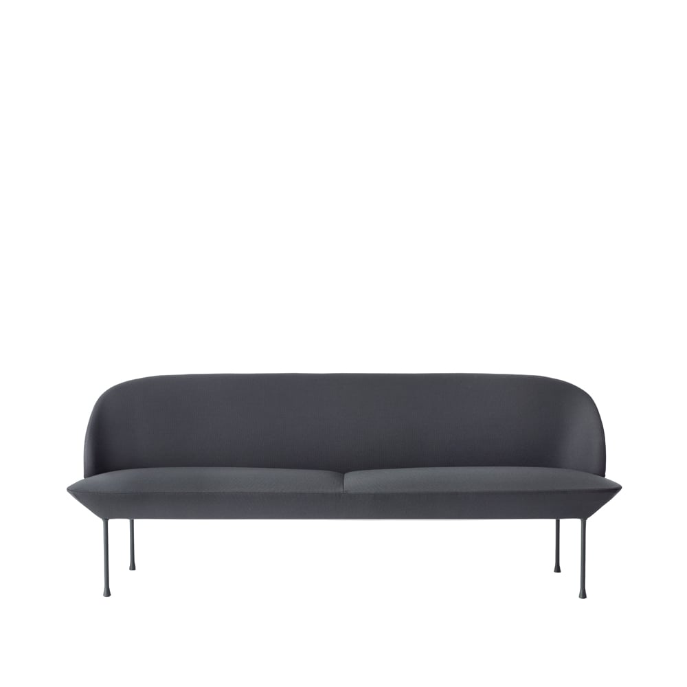 Muuto Oslo sofa 3-seat Steelcut 180-Dark grey | Scandinavian Design | Sofas | Grey