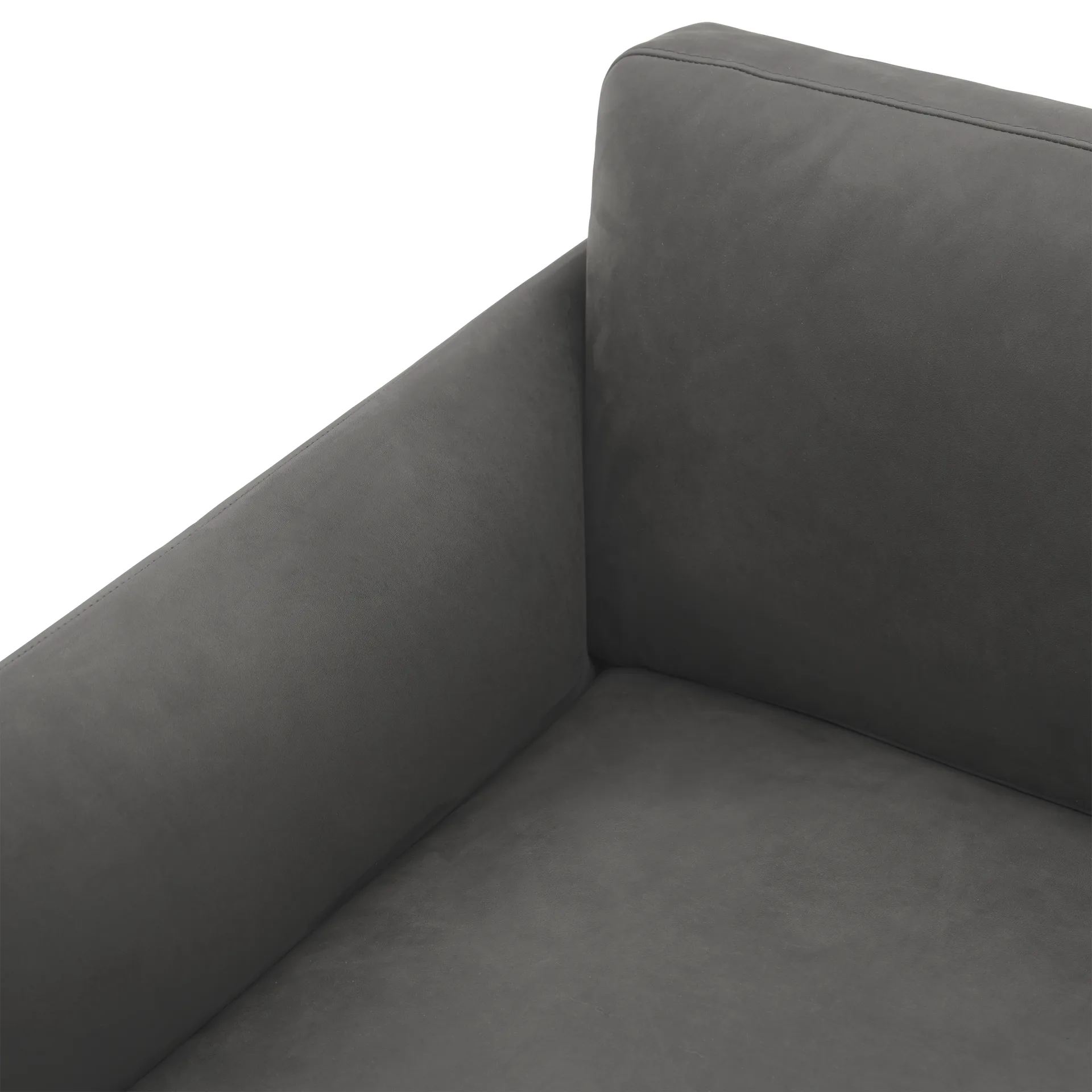 Outline 3-seater sofa leather, Grace leather Camel-black legs Muuto