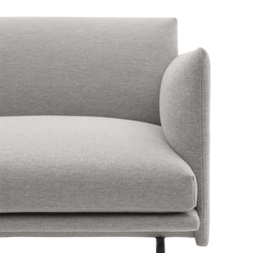 Outline arm chair fabric - Clay 12-Black - Muuto
