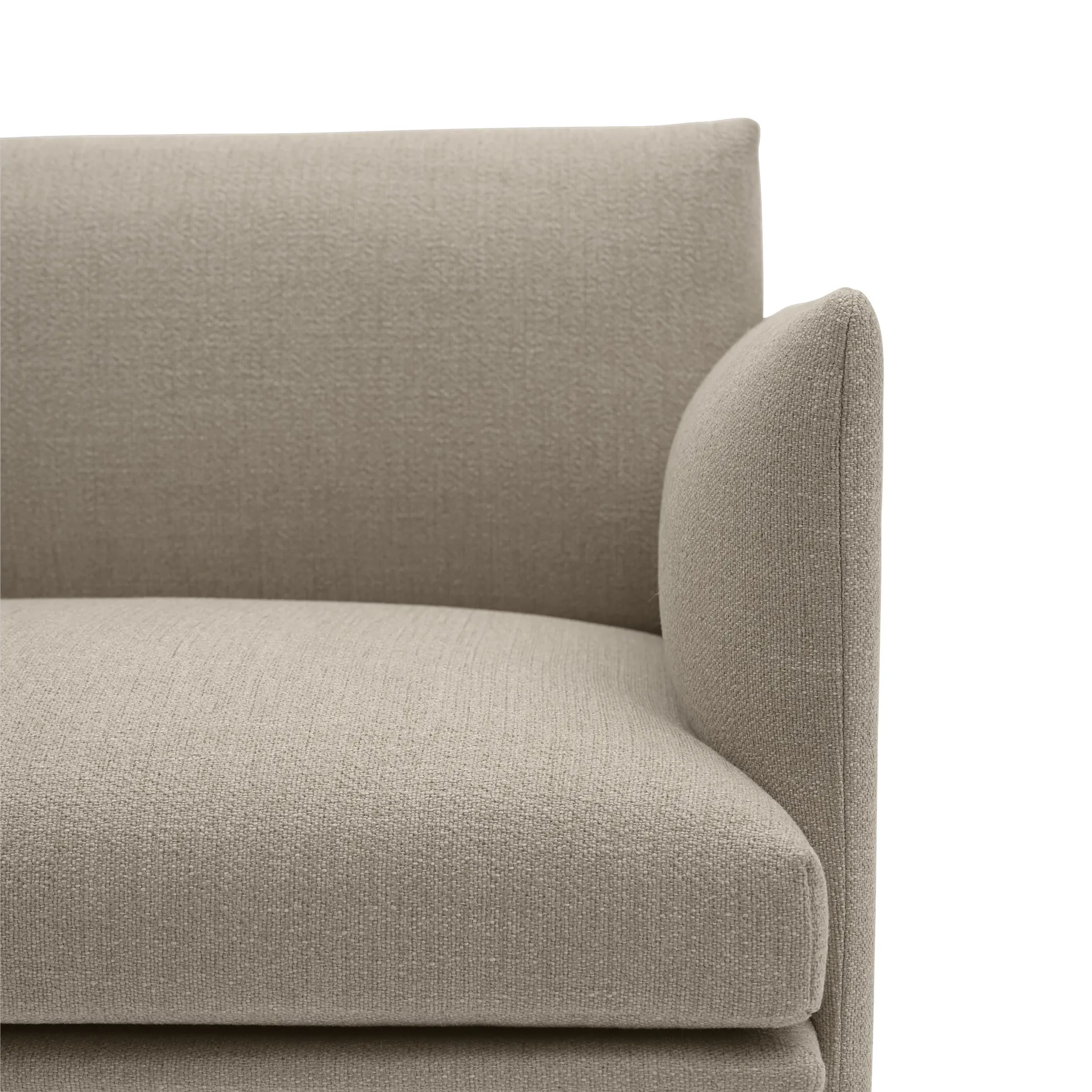 Outline arm chair fabric, Ecriture 240-Polished Aluminum Muuto