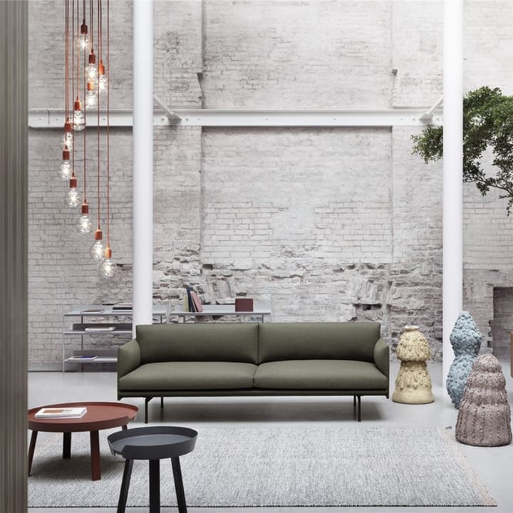 Outline sofa 2-seat - Fiord 961-Green - Muuto