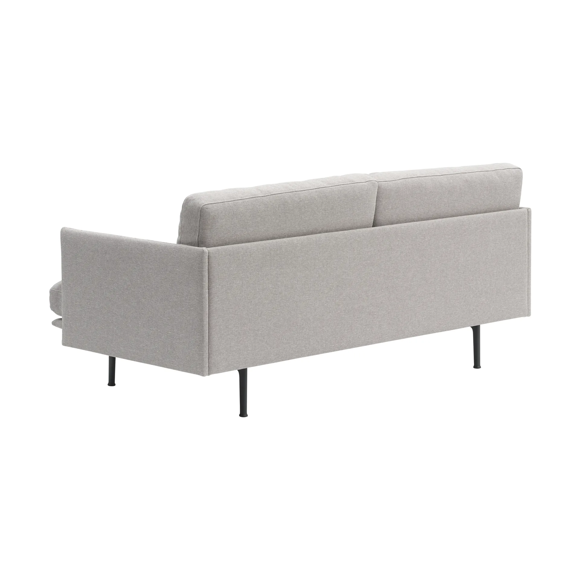 Outline Soft sofa, Clay 12–black legs, 2-seater Muuto