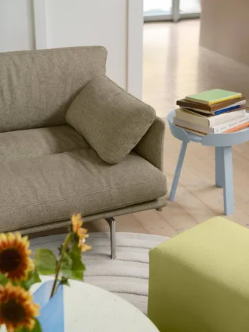Outline Soft sofa - Clay 15-aluminium legs, 3 seater - Muuto