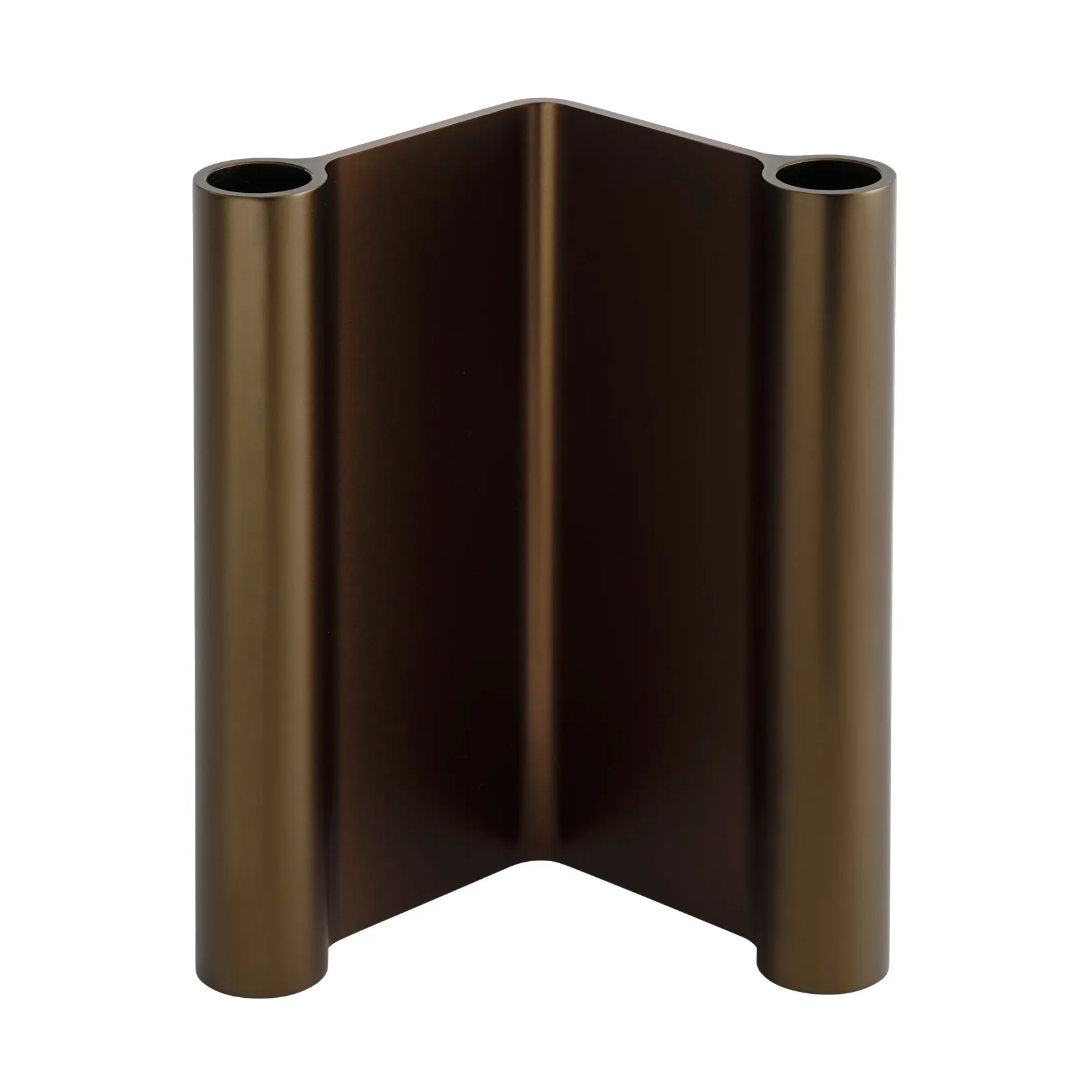 Pair candle holder 18 cm, Brown Muuto