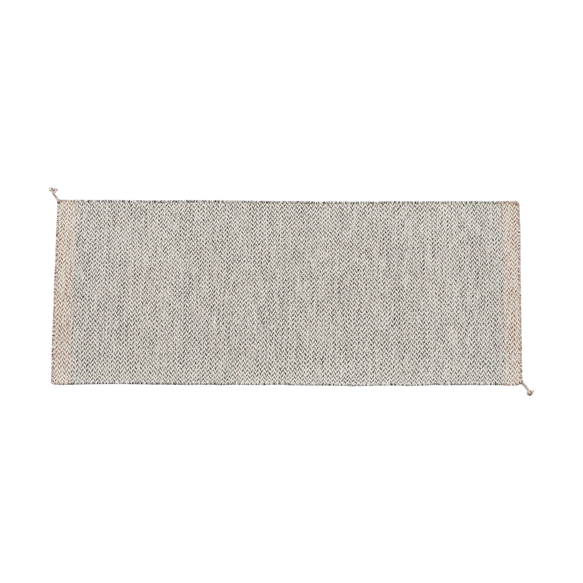 Ply rug 80x200 cm, Black-white Muuto
