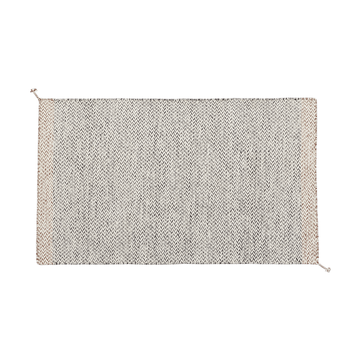 Muuto Ply rug 85x140 cm Black-white | Scandinavian Design | Plastic rugs | Black