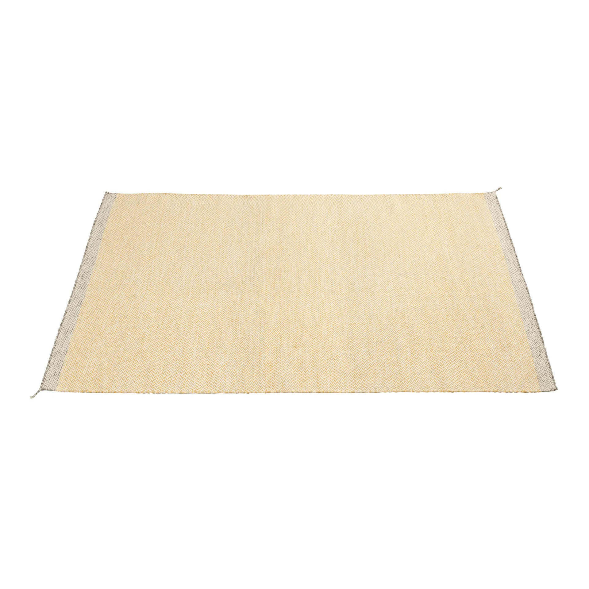 Ply wool rug 170x240 cm, yellow Muuto