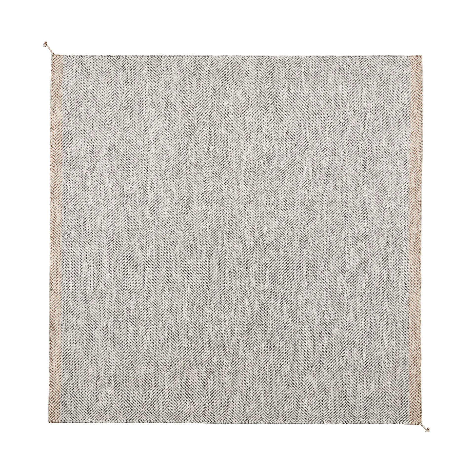 Ply wool rug 240x240 cm, Black-white Muuto