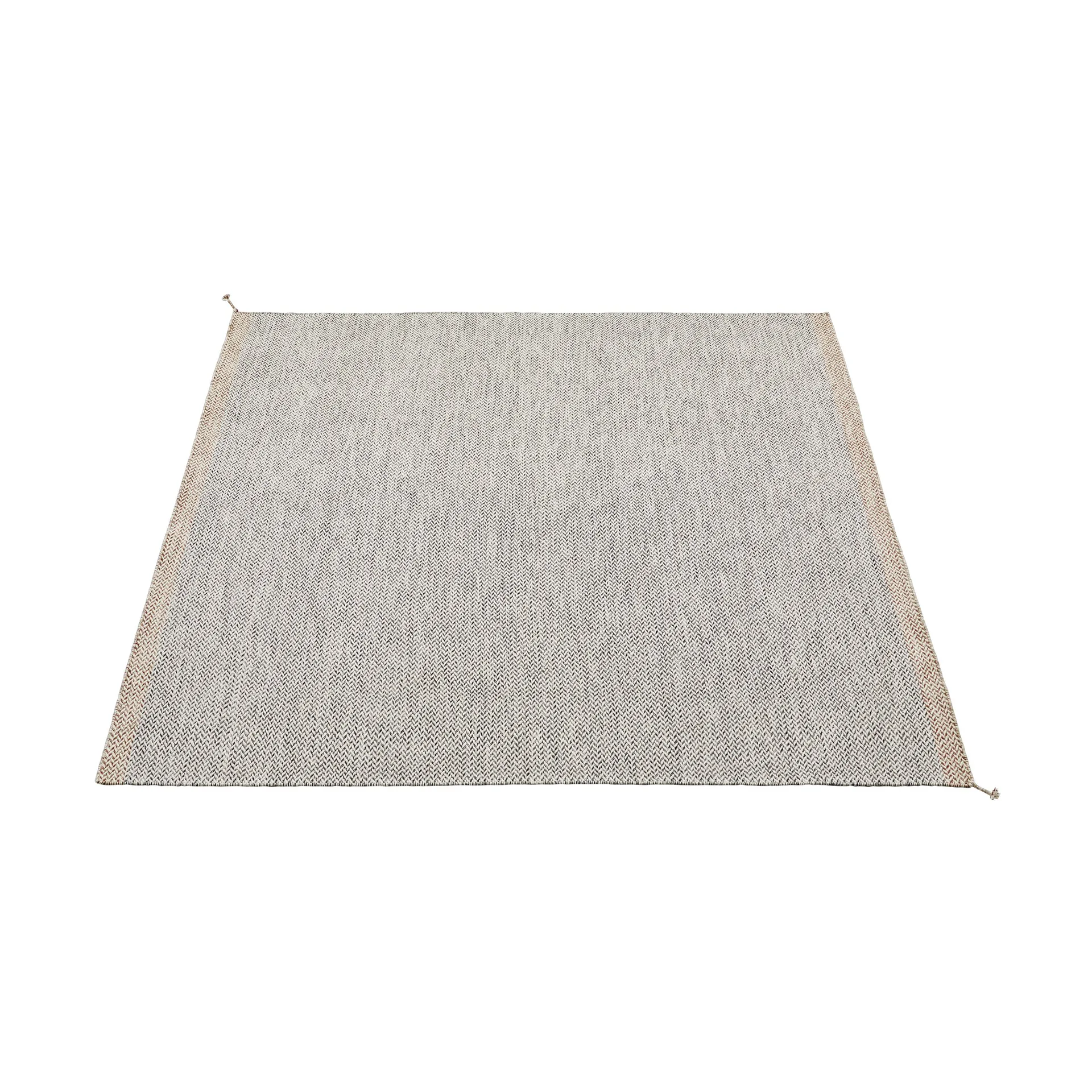 Ply wool rug 240x240 cm, Black-white Muuto