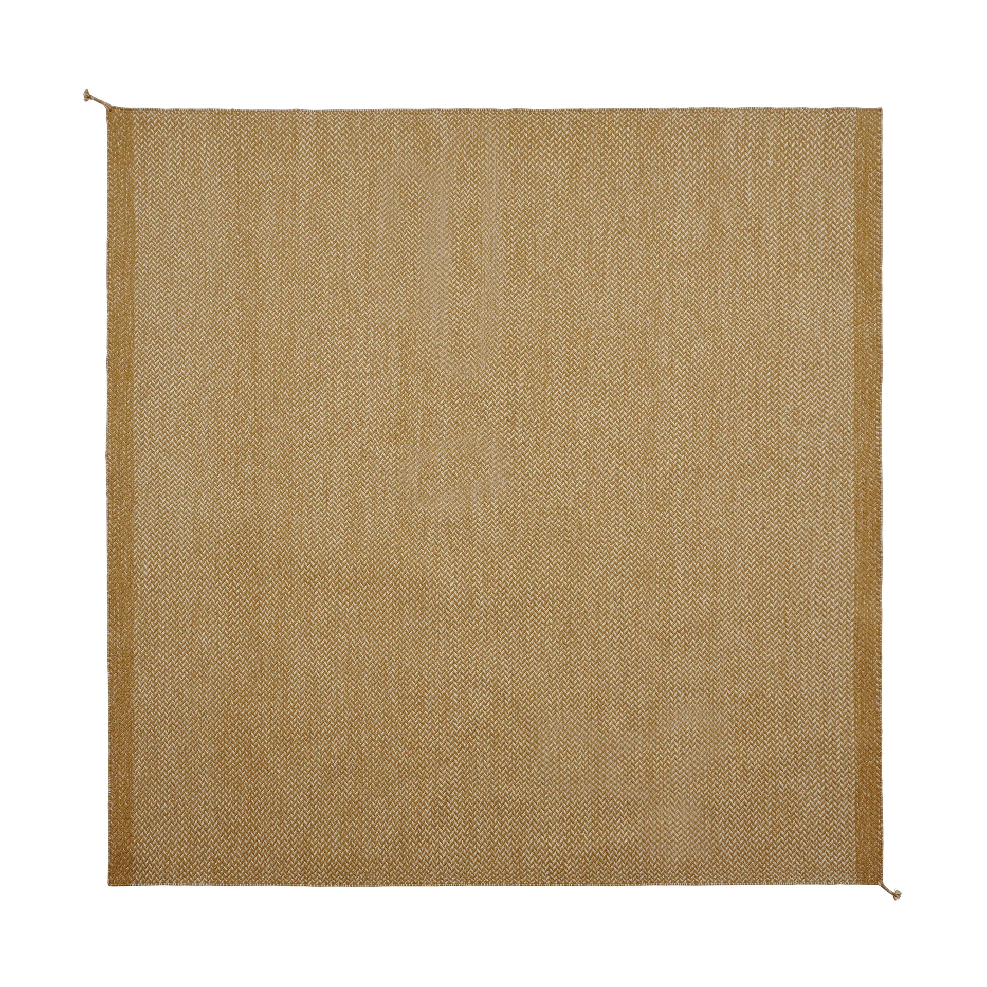 Ply wool rug 240x240 cm, Burnt orange Muuto
