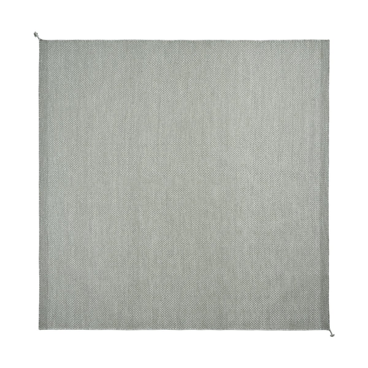 Muuto Ply wool rug 240x240 cm Gray | Scandinavian Design | Fringe & Deep pile rugs | Grey