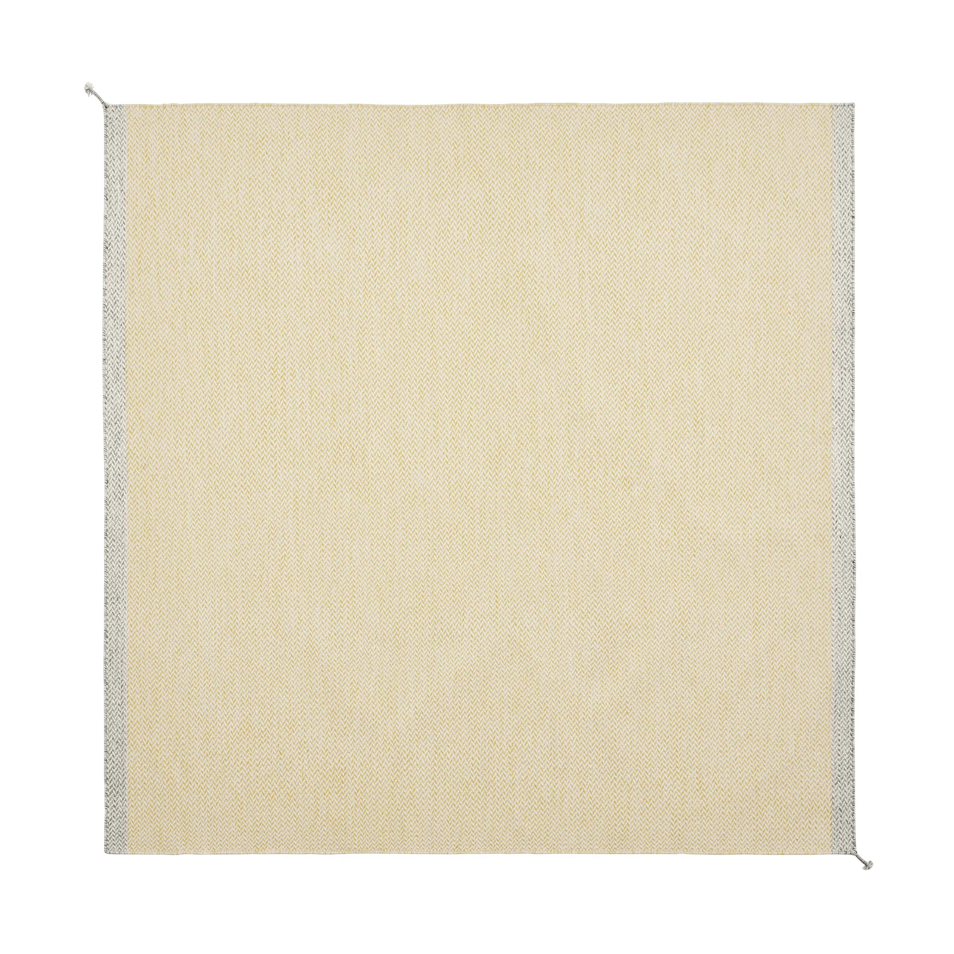 Ply wool rug 240x240 cm, Yellow Muuto