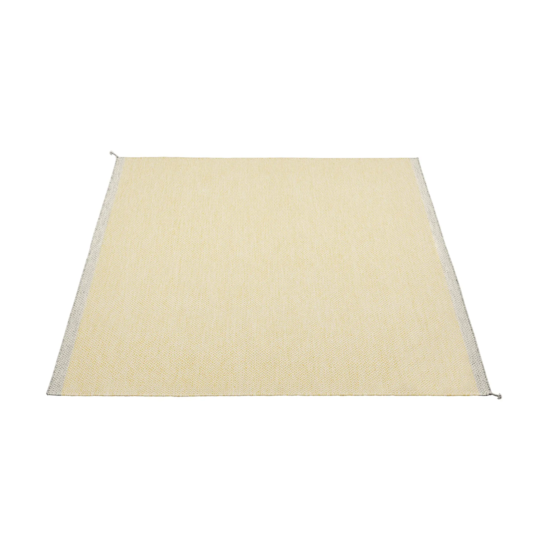 Ply wool rug 240x240 cm, Yellow Muuto