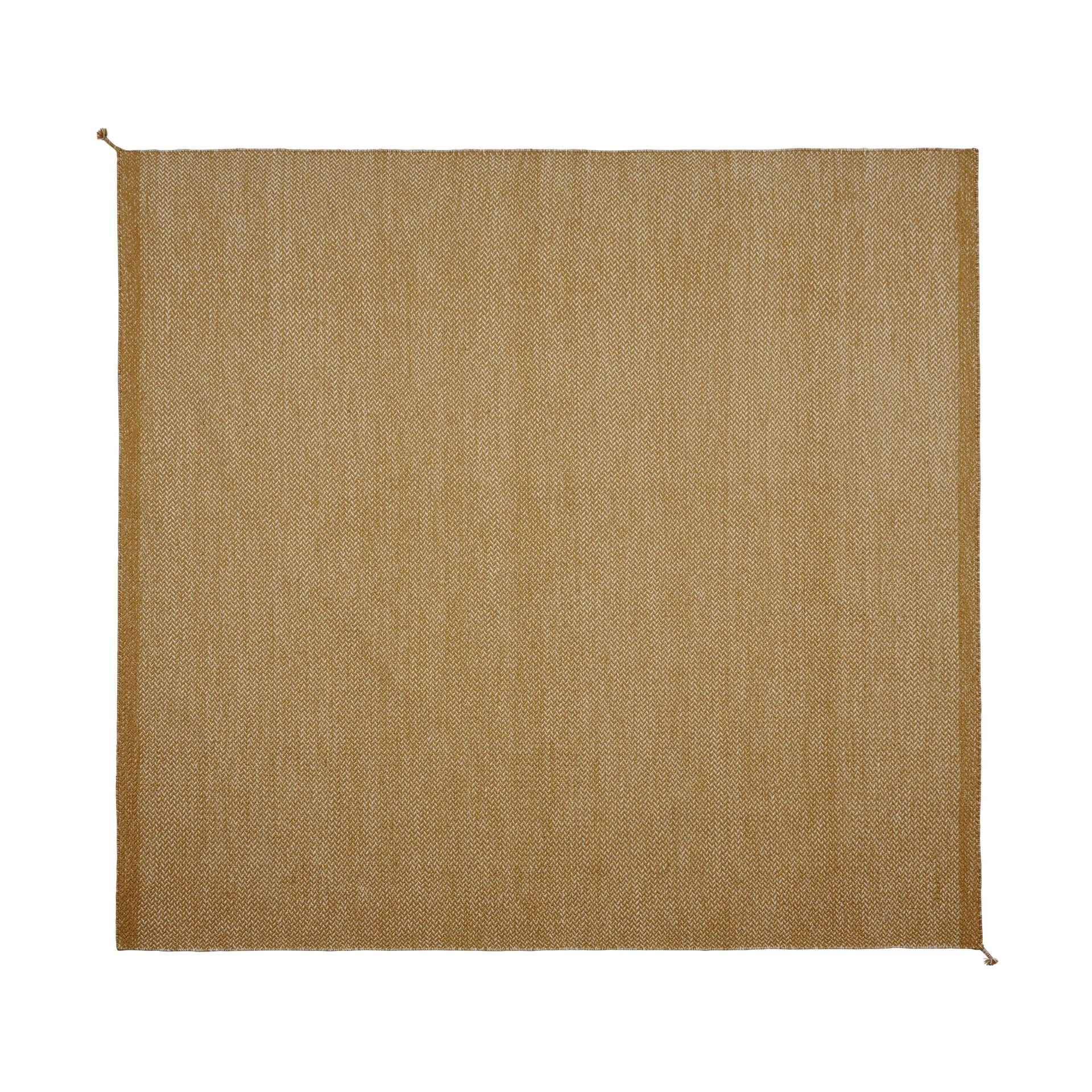 Ply wool rug 280x280 cm, Burnt orange Muuto