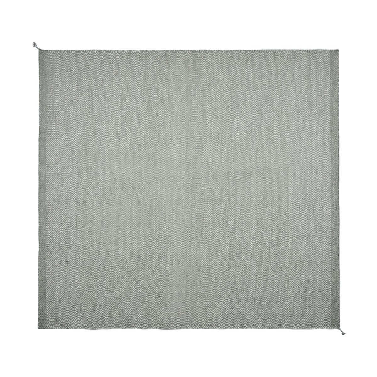 Muuto Ply wool rug 280x280 cm Gray | Scandinavian Design | Fringe & Deep pile rugs | Grey