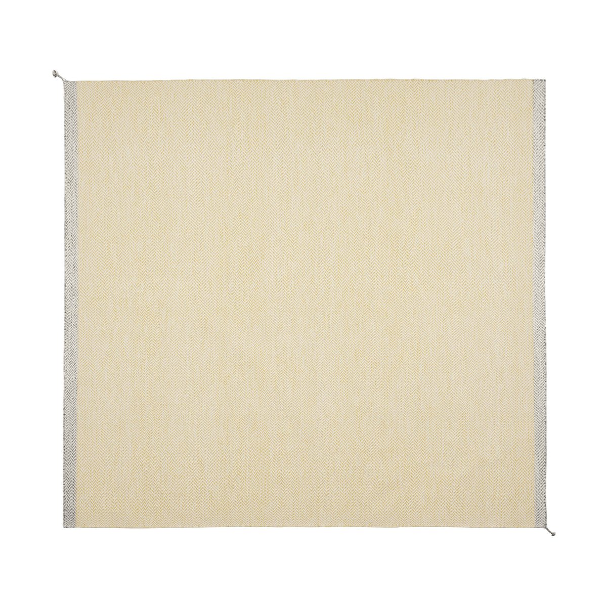 Muuto Ply wool rug 280x280 cm Yellow | Scandinavian Design | Fringe & Deep pile rugs | Yellow