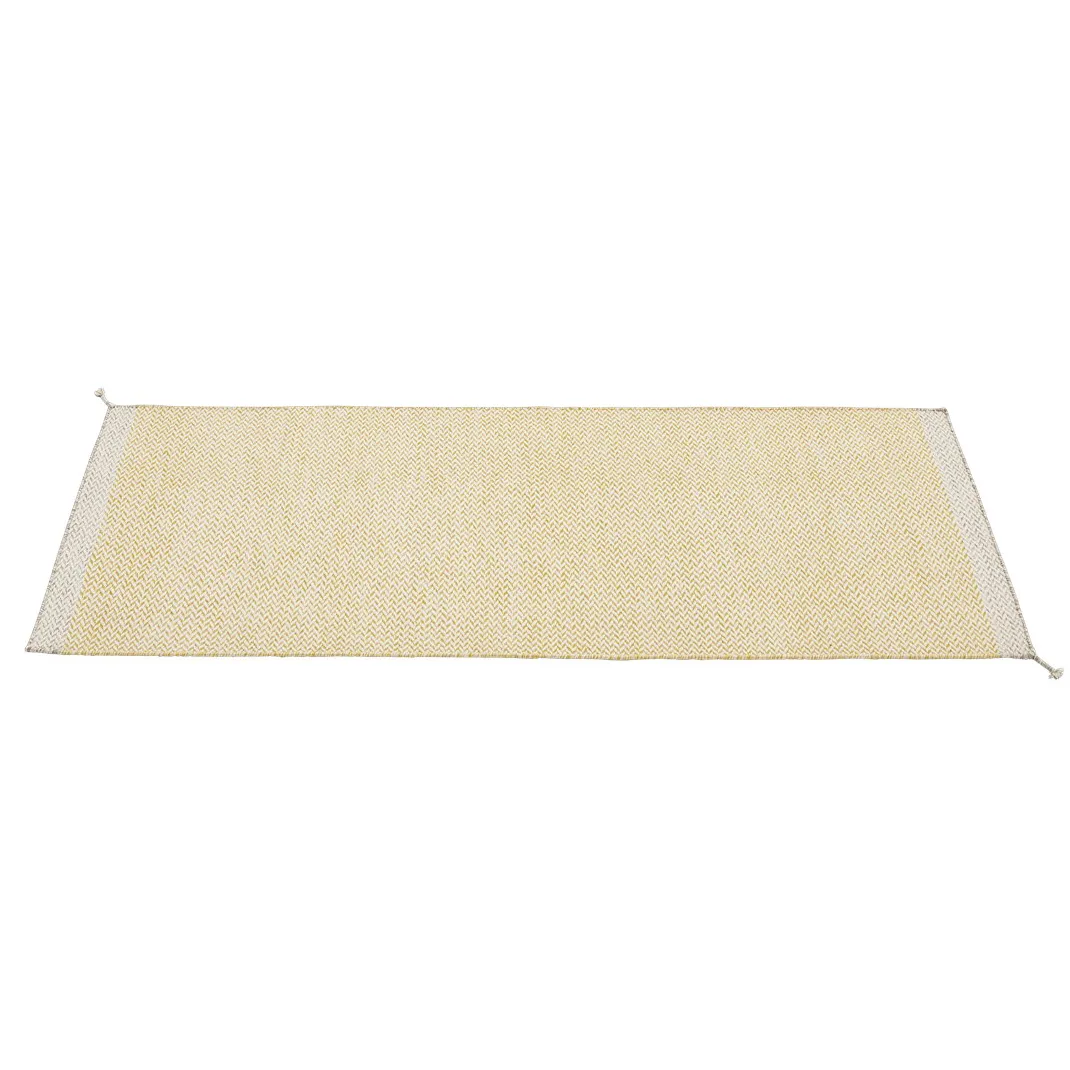 Ply wool rug 80x200 cm, Yellow Muuto
