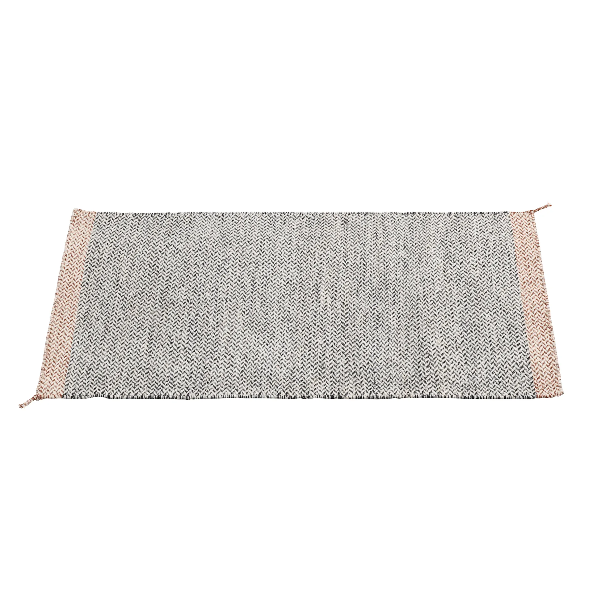 Ply wool rug 85x140 cm, black-white Muuto