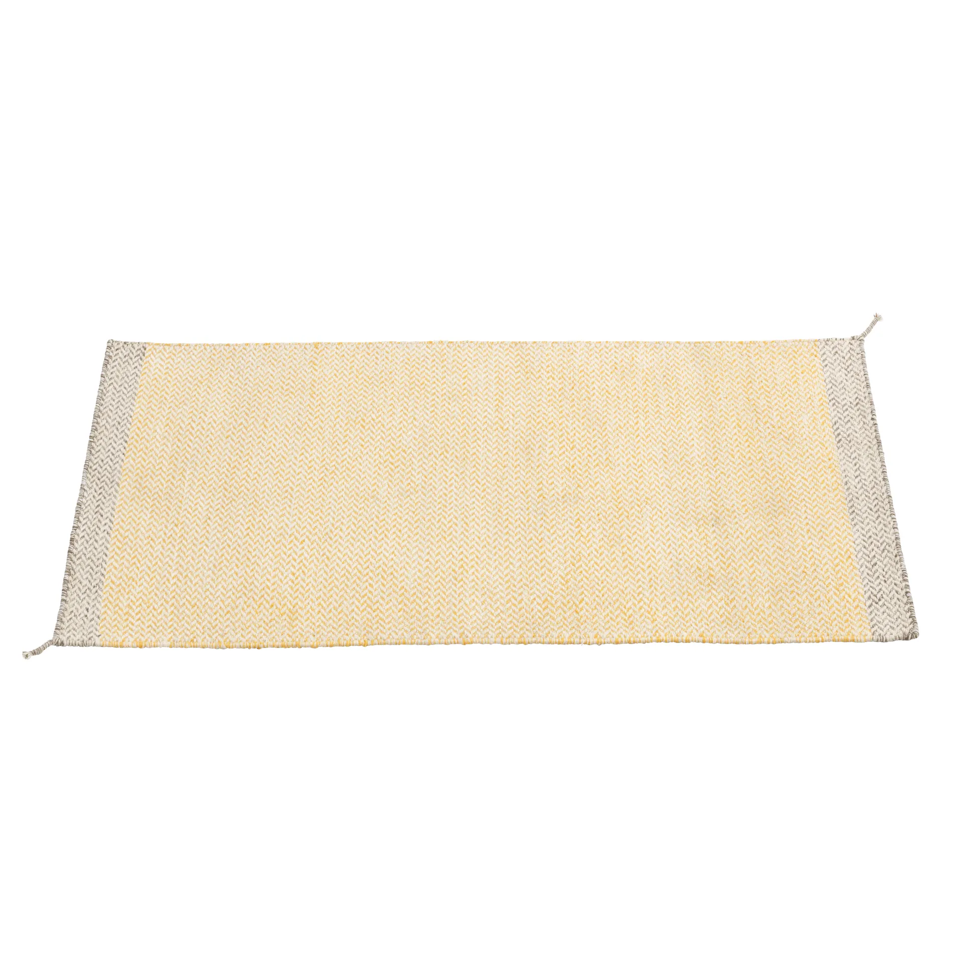 Ply wool rug 85x140 cm, yellow Muuto