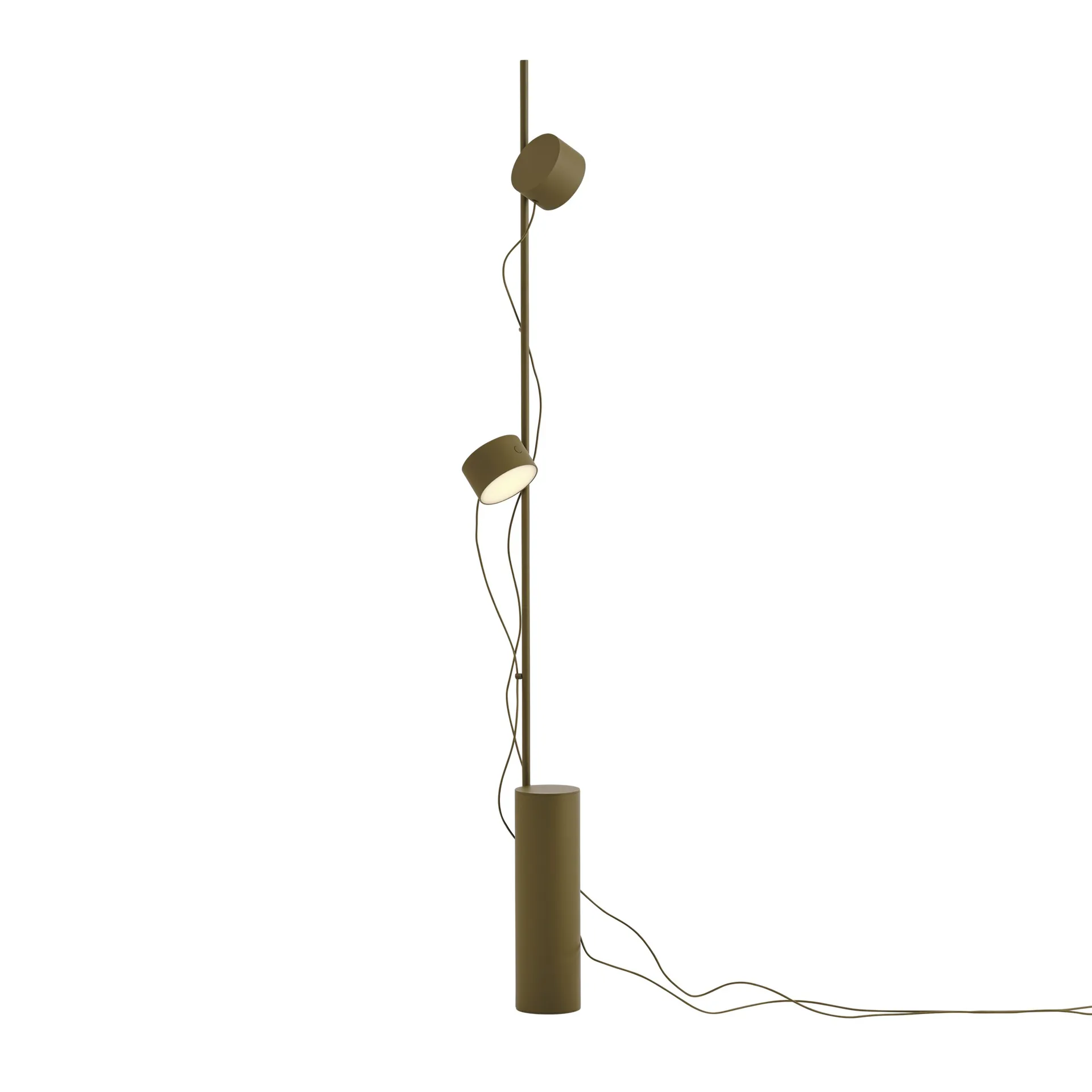 Post floor lamp, Brown-green Muuto