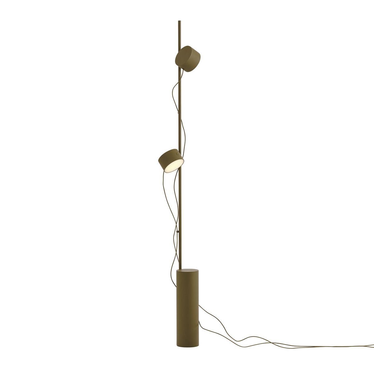 Muuto Post floor lamp Brown-green | Scandinavian Design | Floor lamps | Brown