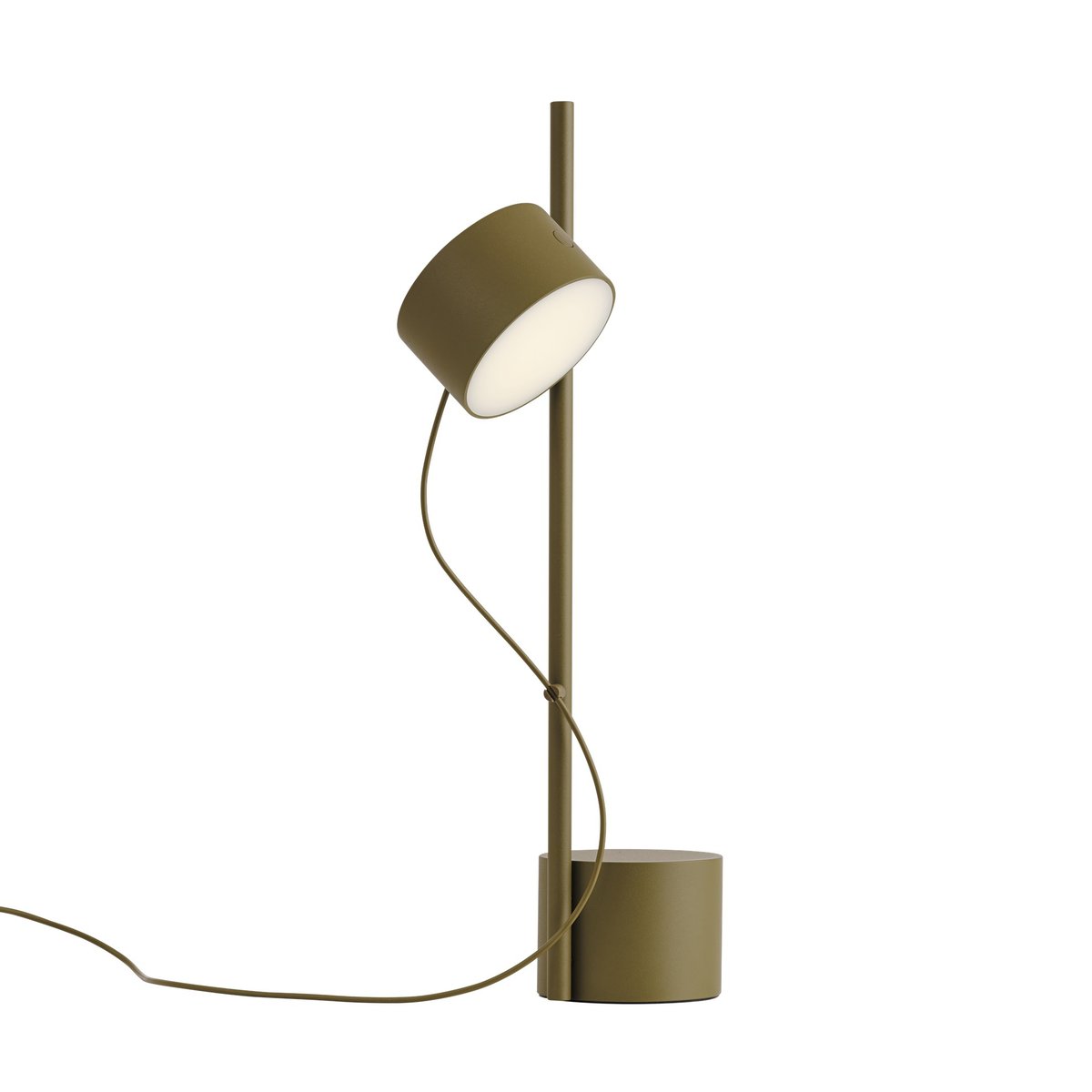 Muuto Post table lamp Brown-green | Scandinavian Design | Desk & table lamps | Brown