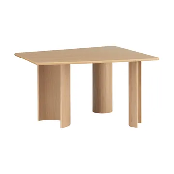 Re-norm dining table - Lacquered oak veneer, 130x120 cm - Muuto