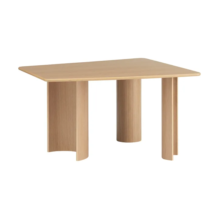 Re-norm dining table - Lacquered oak veneer, 130x120 cm - Muuto