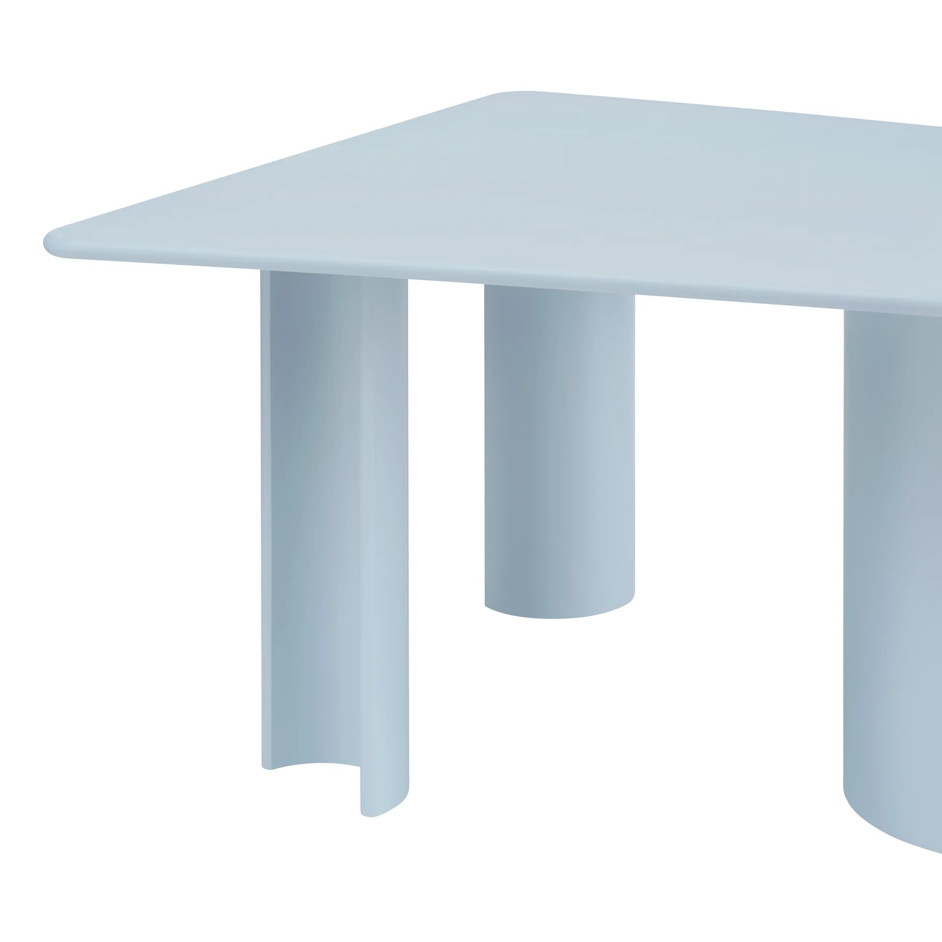 Re-norm dining table, Light blue, 130x120 cm Muuto