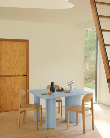 Re-norm dining table - Light blue, 130x120 cm - Muuto