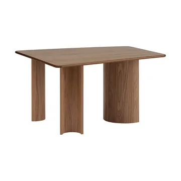 Re-norm table - Lacquered walnut veneer, 130x120 cm - Muuto