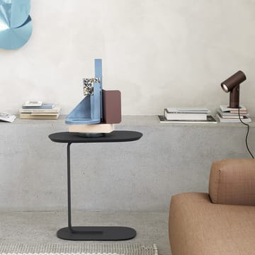 Relate Side table H: 73.5 cm - Blue-Grey - Muuto