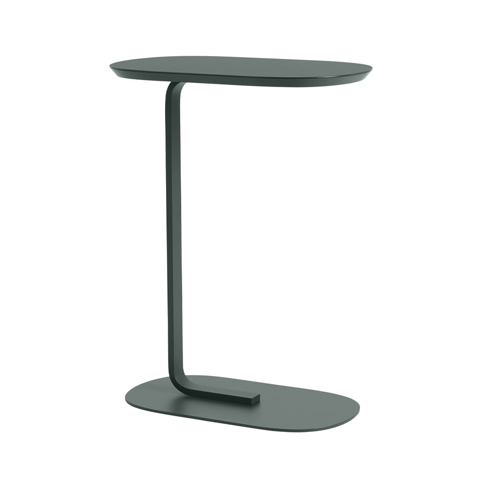 Muuto Relate Side table H: 73.5 cm Dark green | Scandinavian Design | Side tables | Green