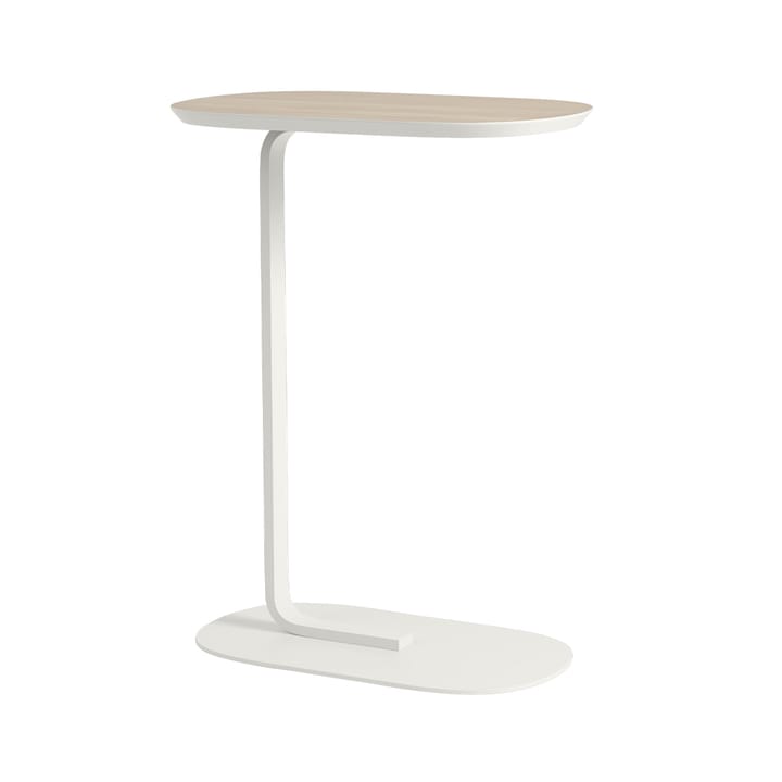 Relate Side table H: 73.5 cm - Oak veneer-off white - Muuto