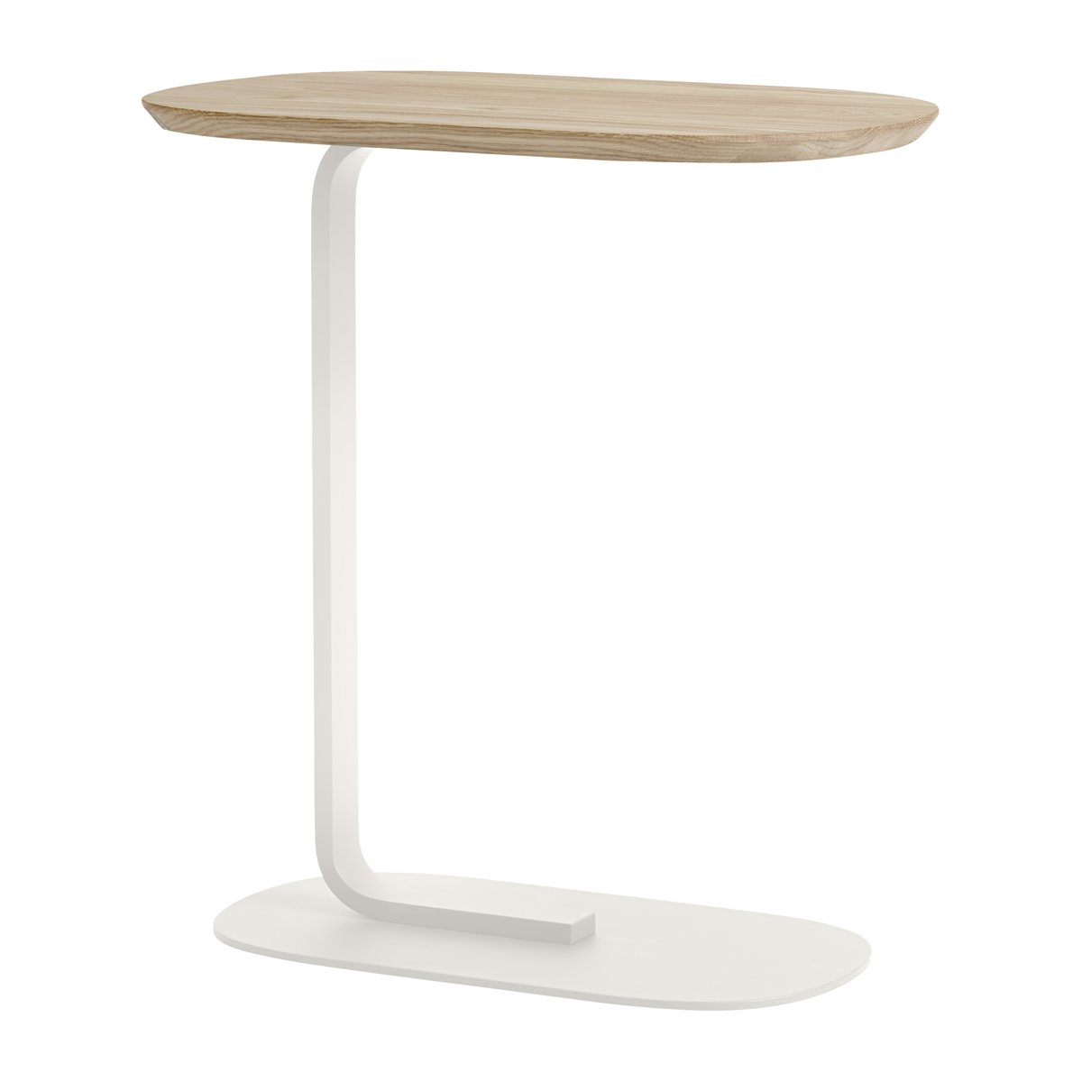 Muuto Relate sidetable 60,5 cm Oak - off white | Scandinavian Design | Side tables | Beige