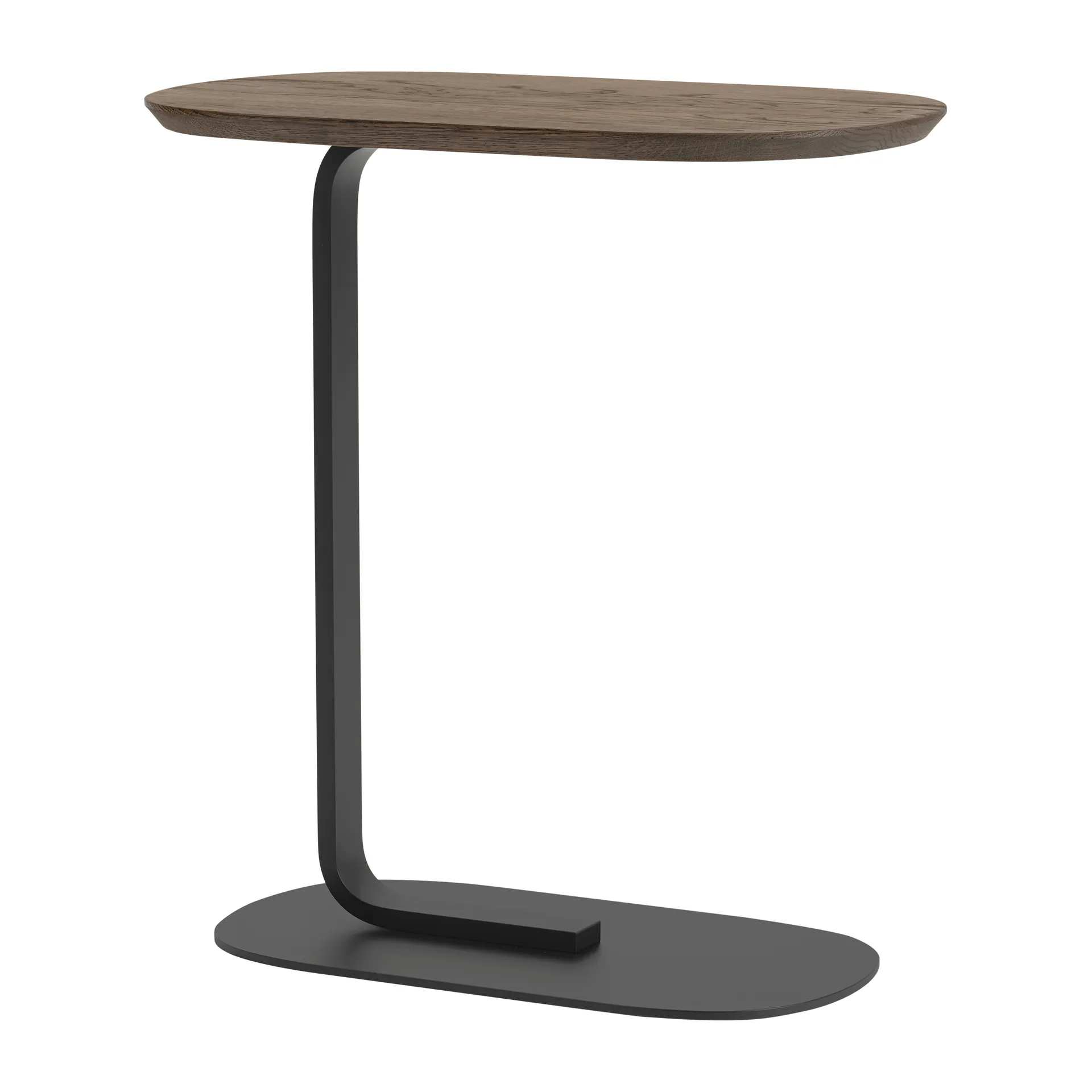 Relate sidetable 60,5 cm, Smoked oak-black Muuto