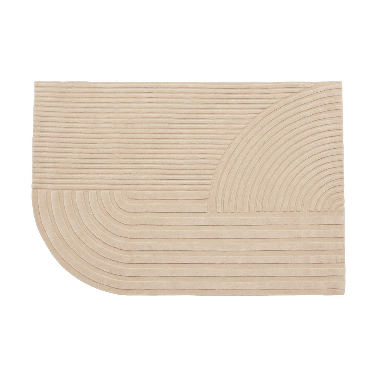 Muuto Relevo rug 170x240 cm Light rose | Scandinavian Design | Wool rugs | Pink