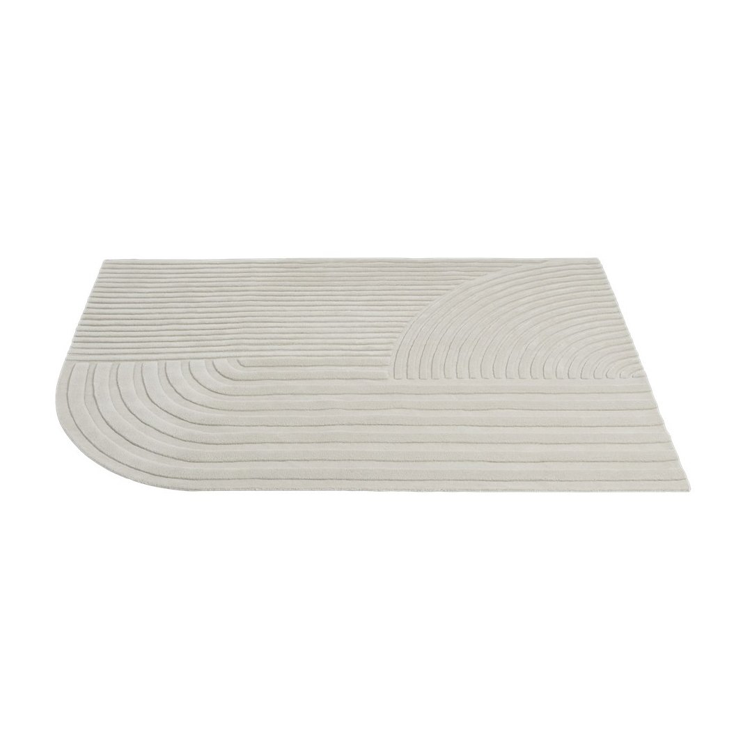 Muuto Relevo rug 170x240 cm Off-white | Scandinavian Design | Wool rugs | White
