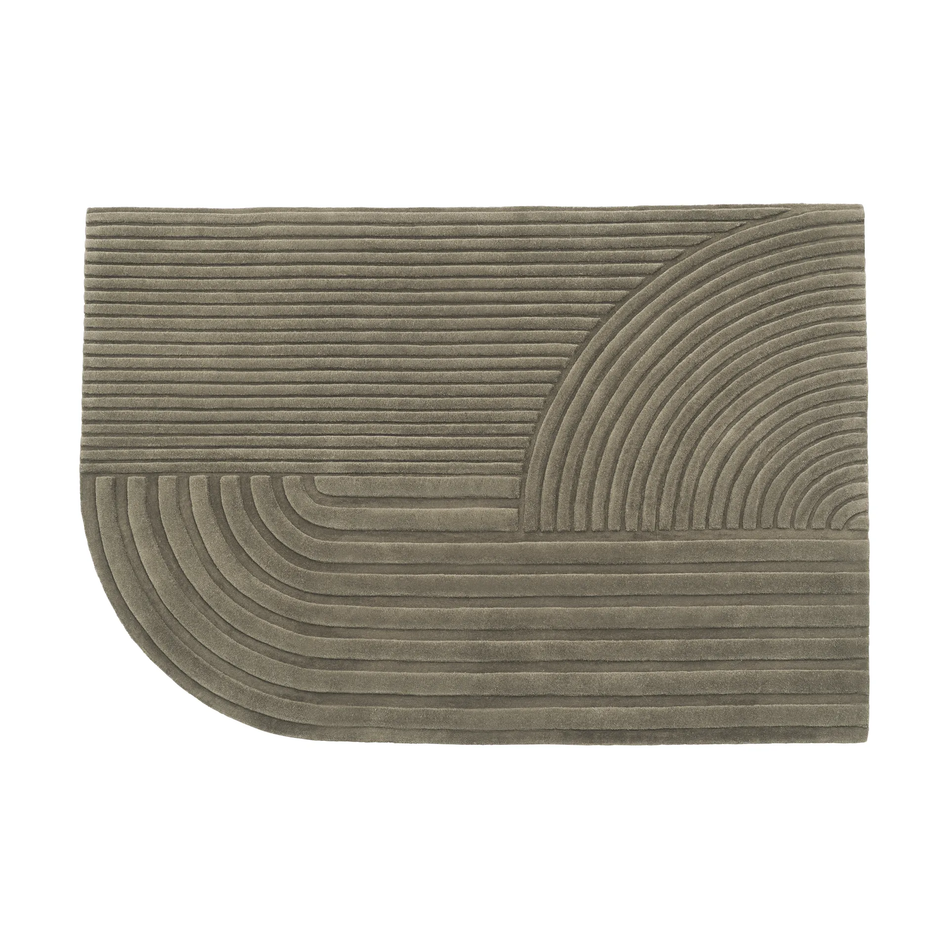 Relevo rug 170x240 cm, Taupe Muuto