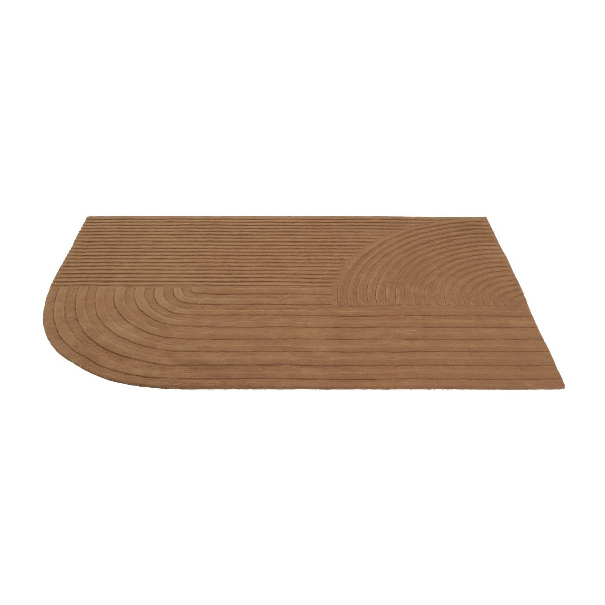 Muuto Relevo rug 200x300 cm Burnt orange | Scandinavian Design | Wool rugs | Orange