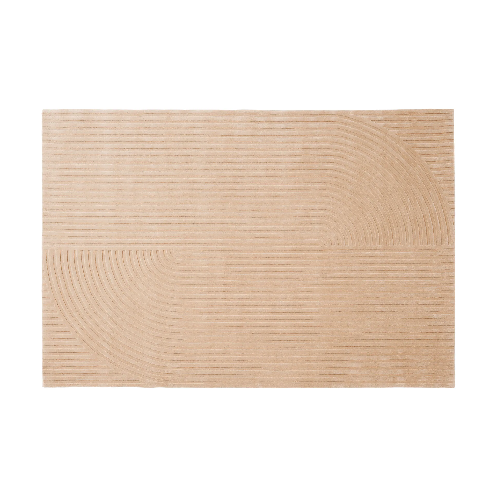 Relevo Rug Quattro wool rug, Light rose, 200x300 cm Muuto