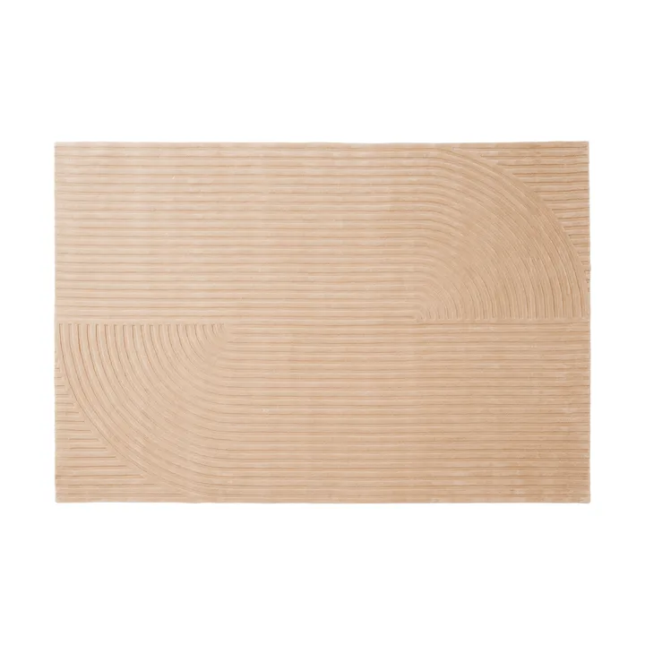 Relevo Rug Quattro wool rug - Light rose, 200x300 cm - Muuto