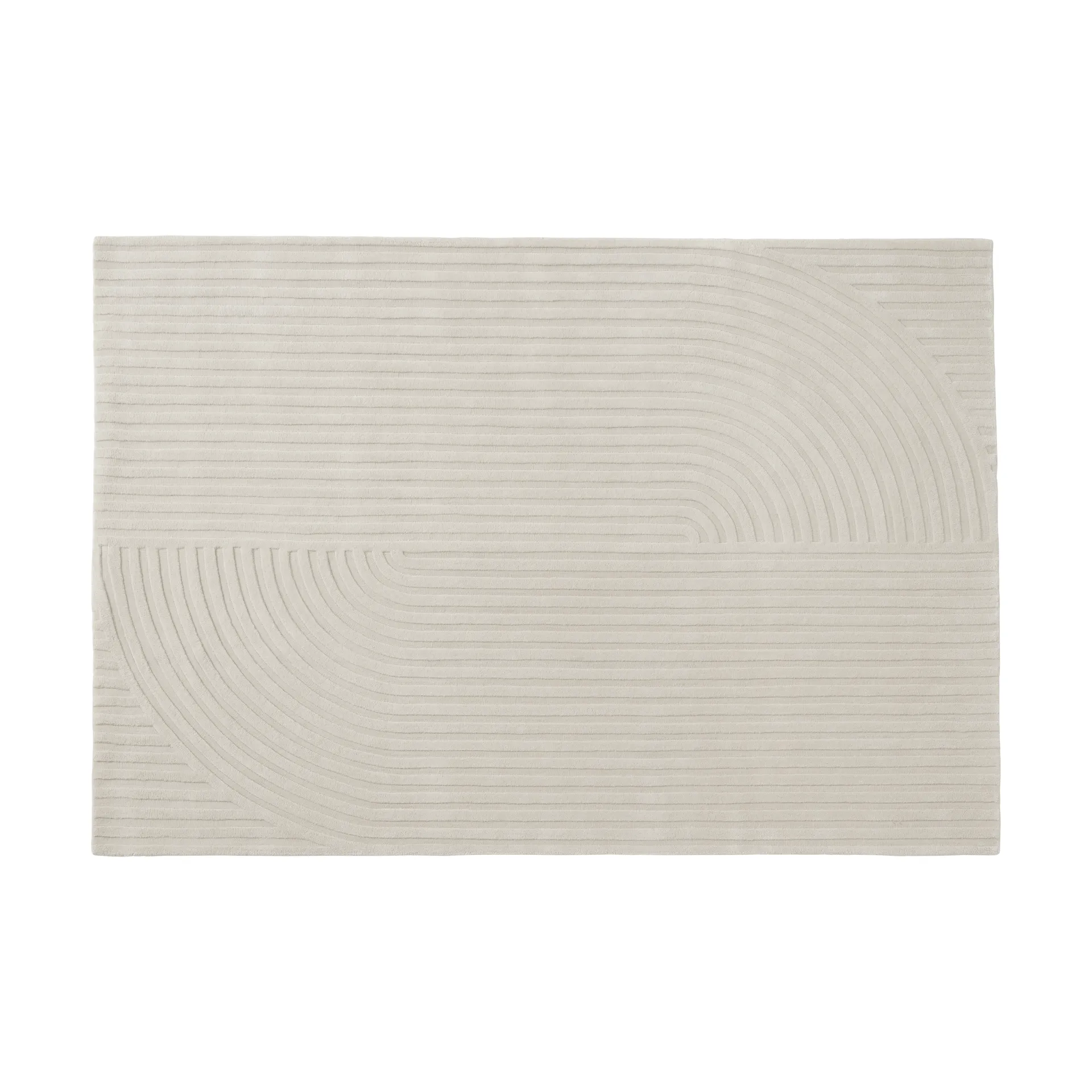Relevo Rug Quattro wool rug, Off white, 170x240 cm Muuto