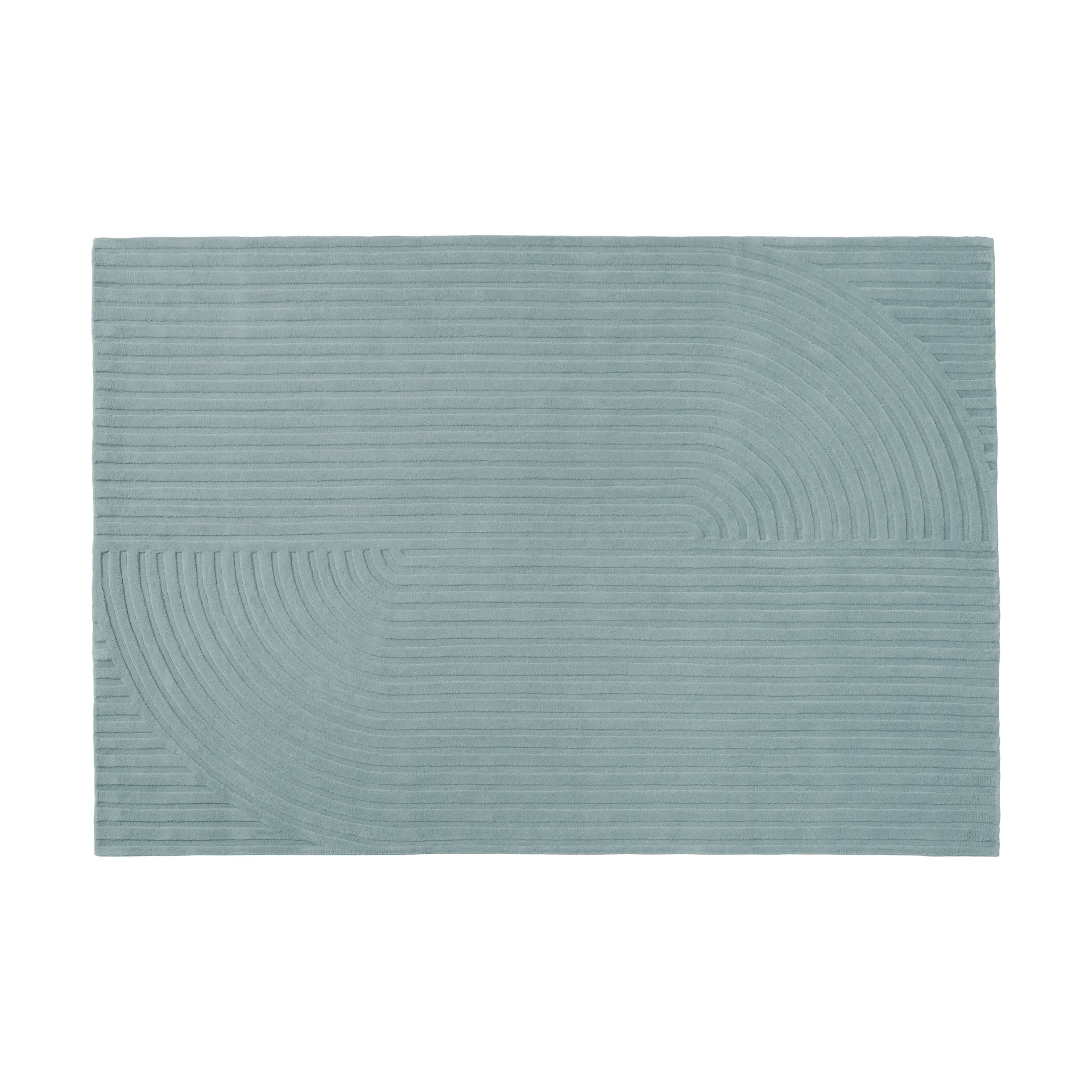 Relevo Rug Quattro wool rug, Sage green, 170x240 cm Muuto